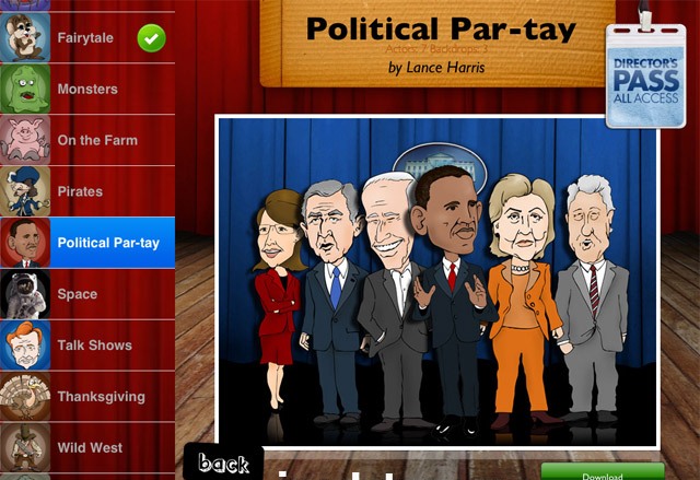Puppet Pals HD - политики в игре на iPad