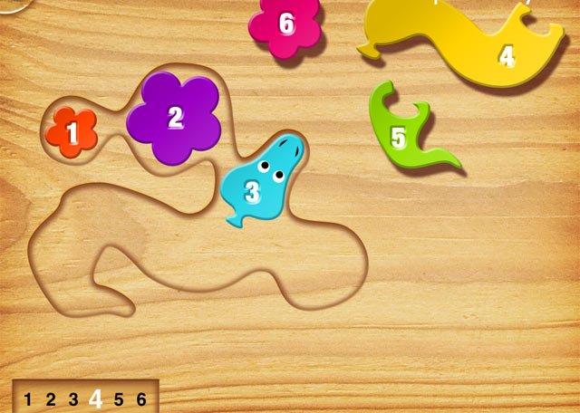 My first puzzles: Snakes - приложение на iPad, скриншот