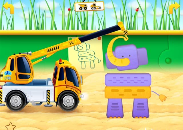 Cars in sandbox: Construction - детская игра на iPad