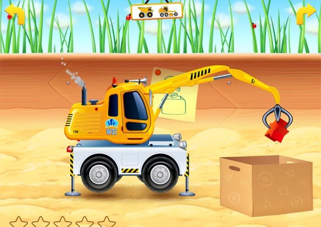 Cars in sandbox: Construction - игра для детей на iPad