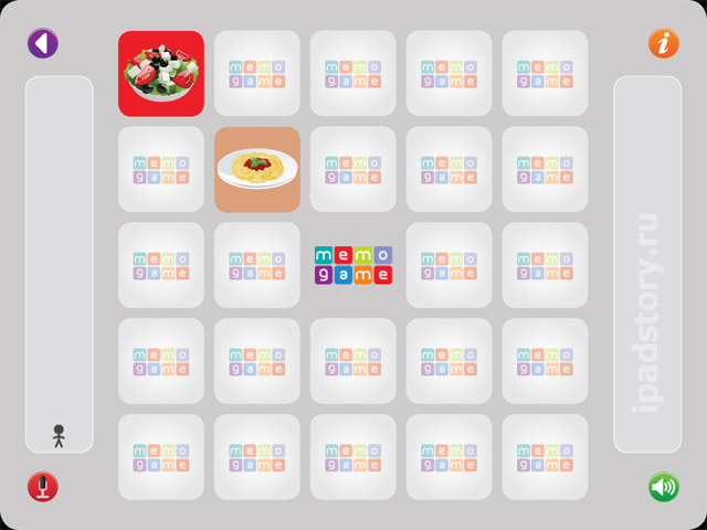 Memo-Game - детская игра для iPad