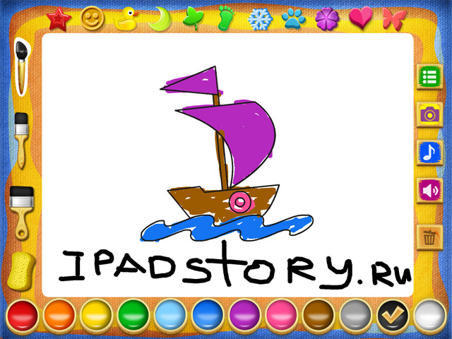 Рисование и раскраска - приложение для детей на iPad
