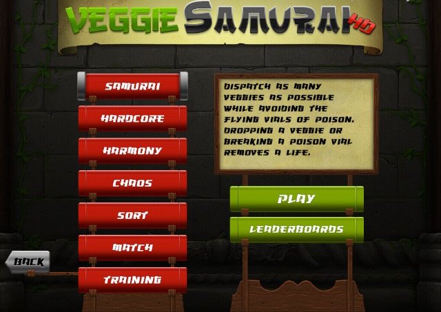 Veggie Samurai на iPad