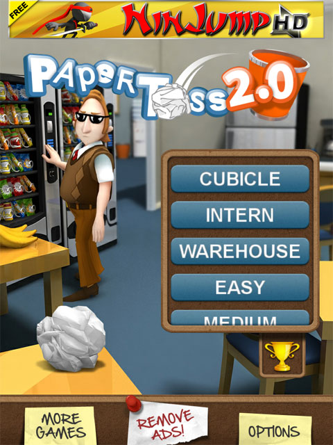 Paper Toss 2.0 - игра для iPad