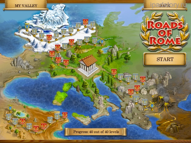 Дороги Рима на iPad
