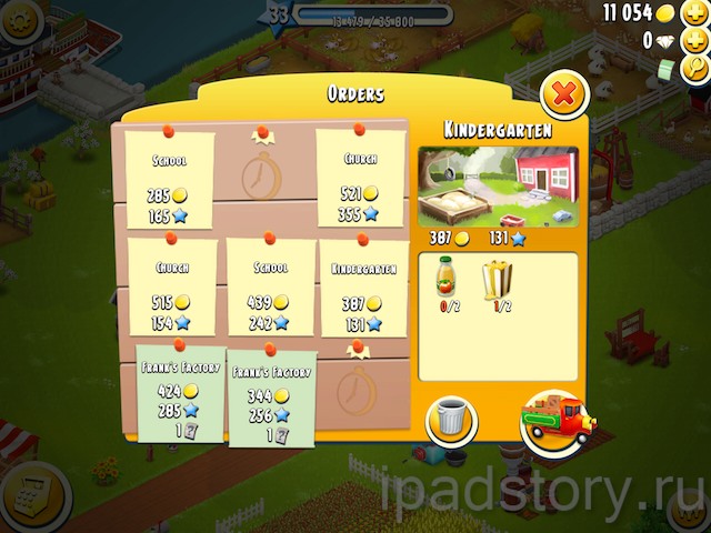 Hay Day - игра на iPad