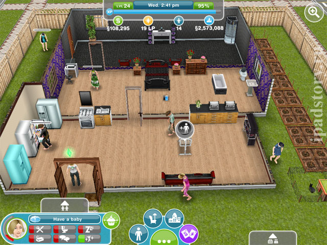 The Sims FreePlay - уставшие симсы