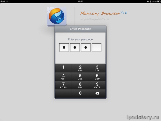 Mercury Browser ipad