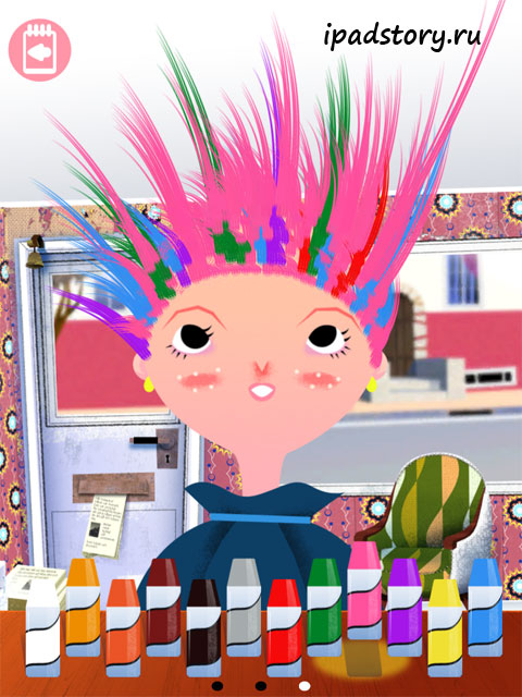 Toca Hair Salon приложение для детей на iPad